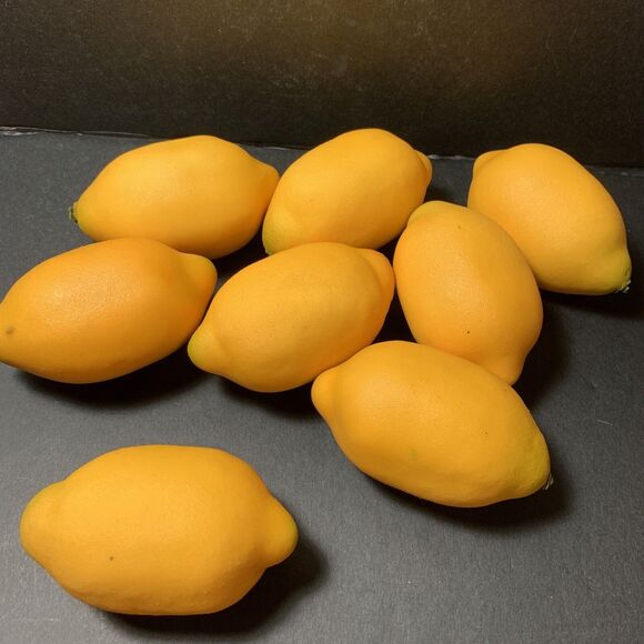 Artificial Yellow Lemon Lifelike Lemons Fake Fruit Kitchen Home Party Decor USA - Picture 3 of 3
